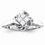 Sterling Silvadium Diamond Engagement Ring