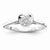 Sterling Silvadium Diamond Engagement Ring