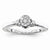 Sterling Silvadium Diamond Engagement Ring