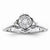 Sterling Silvadium Diamond Engagement Ring