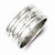 Sterling Silver 3-Row Band Ring