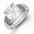 Sterling Silver CZ Clear Ring