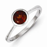 Sterling Silver Garnet Ring