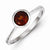 Sterling Silver Garnet Ring