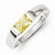 Sterling Silver Yellow CZ Ring