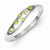 Sterling Silver Lime Green CZ Ring