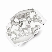 Sterling Silver Men's Nugget Ring