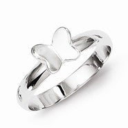 Sterling Silver Butterfly Ring