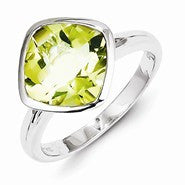 Sterling Silver Lemon Quartz Ring