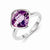 Sterling Silver Pink Quartz Ring