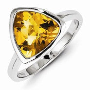 Sterling Silver Citrine Ring