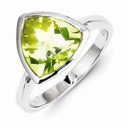 Sterling Silver Lemon Quartz Ring