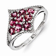 Sterling Silver Pink Tourmaline Ring