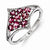 Sterling Silver Pink Tourmaline Ring