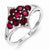 Sterling Silver African Ruby Ring