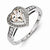 Sterling Silver Morganite Heart Ring