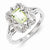 Sterling Silver Diamond & Lemon Quartz Ring