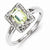 Sterling Silver Diamond & Lemon Quartz Ring