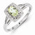 Sterling Silver Lemon Quartz Diamond Ring
