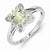 Sterling Silver Lemon Quartz Diamond Ring