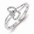 Sterling Silver Diamond Fashion Ring