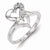 Sterling Silver Diamond Fashion Ring