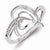 Sterling Silver Diamond Fashion Ring