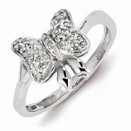 Sterling Silver Diamond Fashion Ring