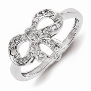 Sterling Silver Diamond Fashion Ring