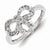 Sterling Silver Diamond Fashion Ring