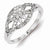 Sterling Silver Diamond Fashion Ring