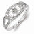 Sterling Silver Diamond Fashion Ring