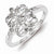 Sterling Silver Diamond Fashion Ring