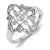 Sterling Silver Diamond Fashion Ring