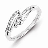 Sterling Silver & Diamond Ring