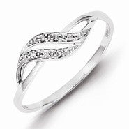 Sterling Silver Diamond Ring