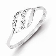 Sterling Silver Diamond Ring