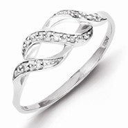 Sterling Silver Diamond Ring