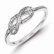 Sterling Silver Diamond Ring