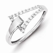 Sterling Silver Diamond Ring