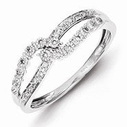 Sterling Silver Diamond Ring