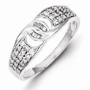 Sterling Silver Diamond Ring