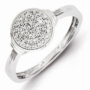 Sterling Silver Diamond Ring