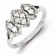 Sterling Silver Diamond Ring