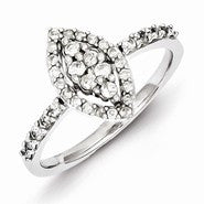 Sterling Silver Diamond Ring
