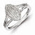 Sterling Silver Diamond Ring