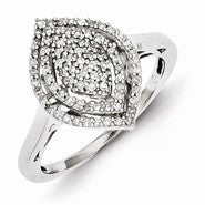 Sterling Silver Diamond Ring
