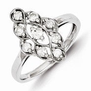 Sterling Silver Diamond Ring