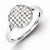 Sterling Silver Diamond Round Ring