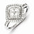 Sterling Silver Diamond Square Ring